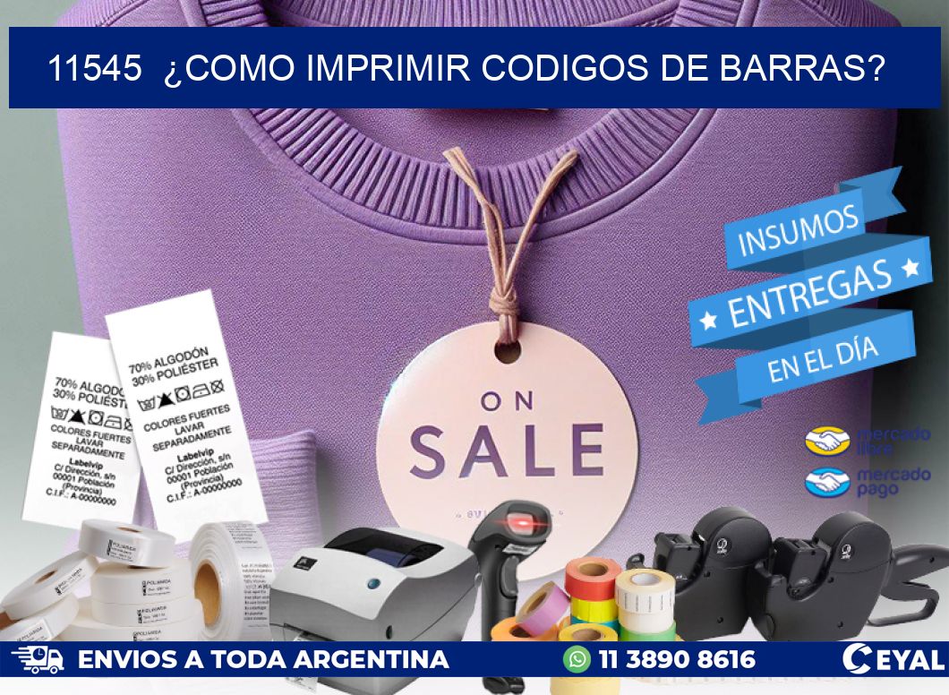 11545  ¿COMO IMPRIMIR CODIGOS DE BARRAS?