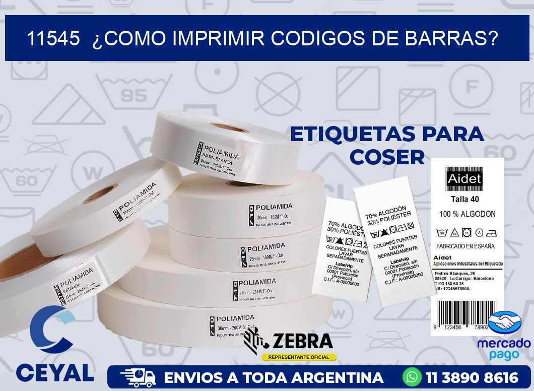 11545  ¿COMO IMPRIMIR CODIGOS DE BARRAS?