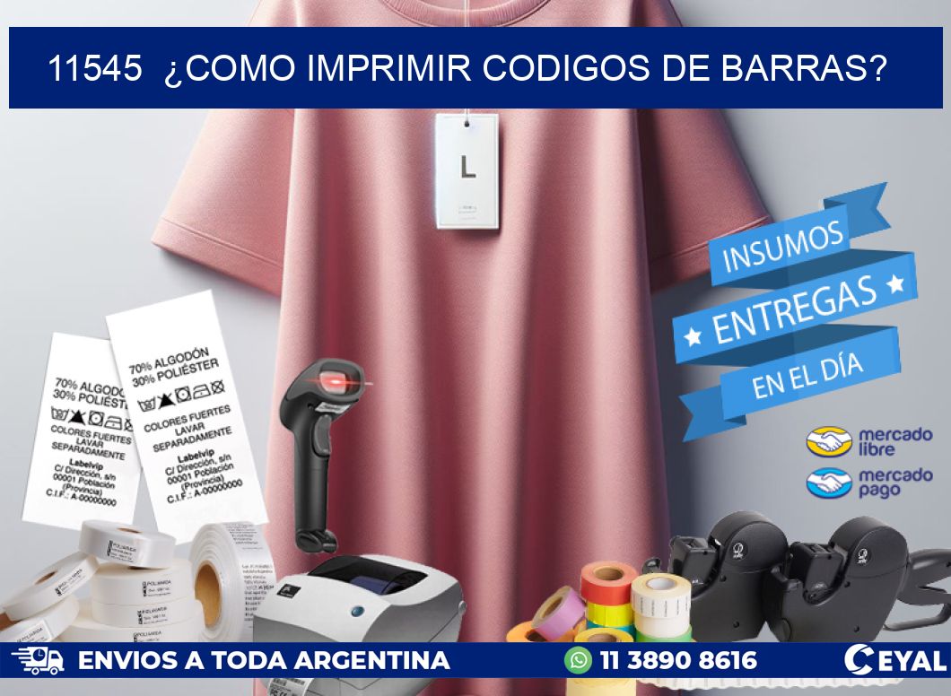 11545  ¿COMO IMPRIMIR CODIGOS DE BARRAS?