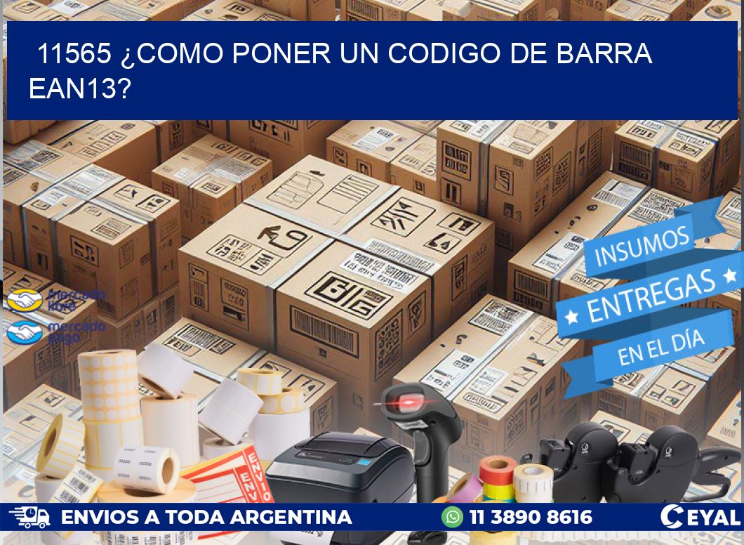 11565 ¿COMO PONER UN CODIGO DE BARRA  EAN13?