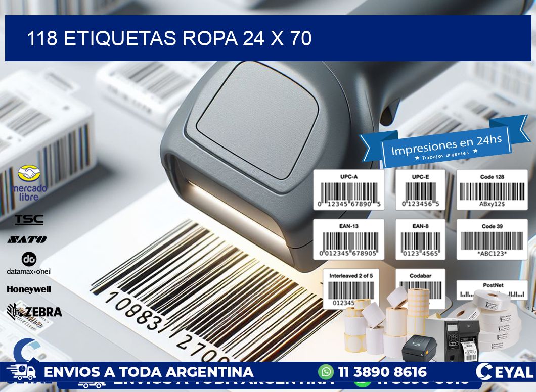 118 ETIQUETAS ROPA 24 x 70