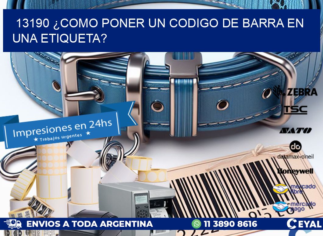 13190 ¿COMO PONER UN CODIGO DE BARRA EN UNA ETIQUETA?