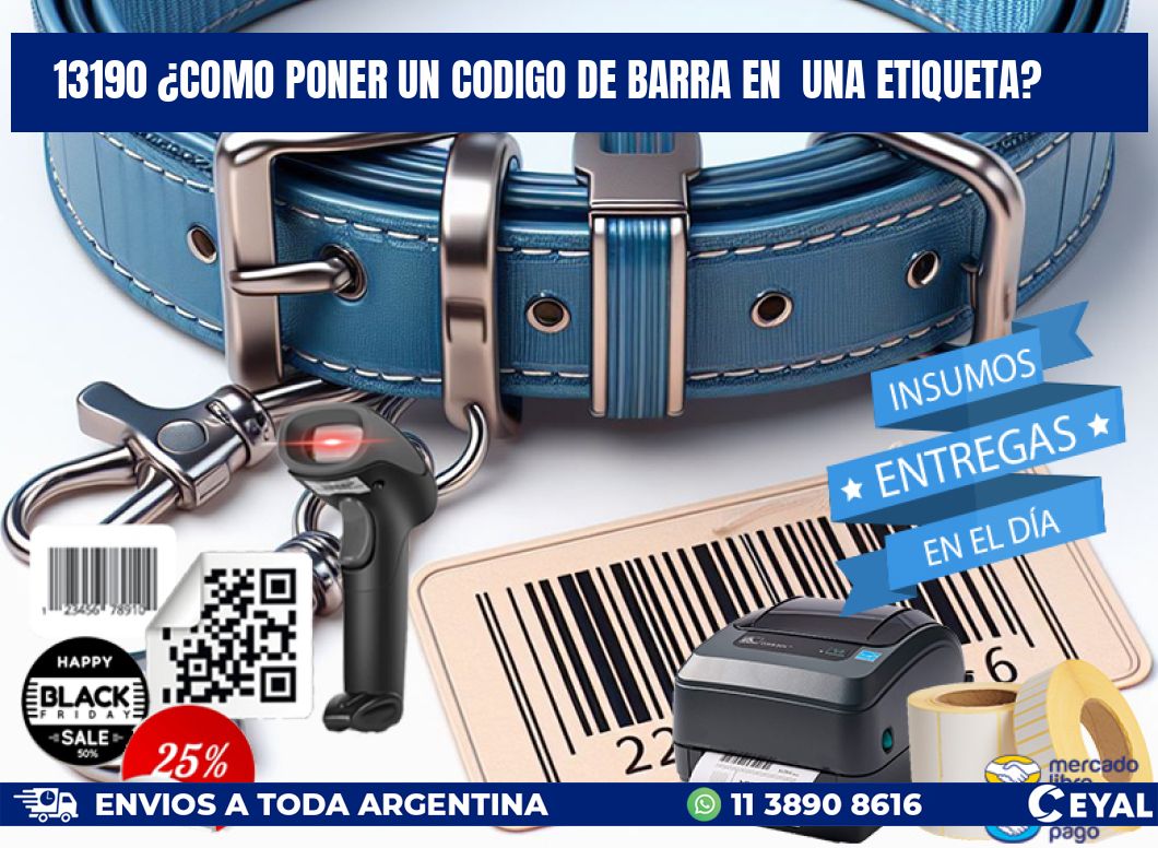 13190 ¿COMO PONER UN CODIGO DE BARRA EN UNA ETIQUETA?