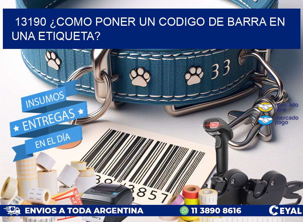 13190 ¿COMO PONER UN CODIGO DE BARRA EN UNA ETIQUETA?