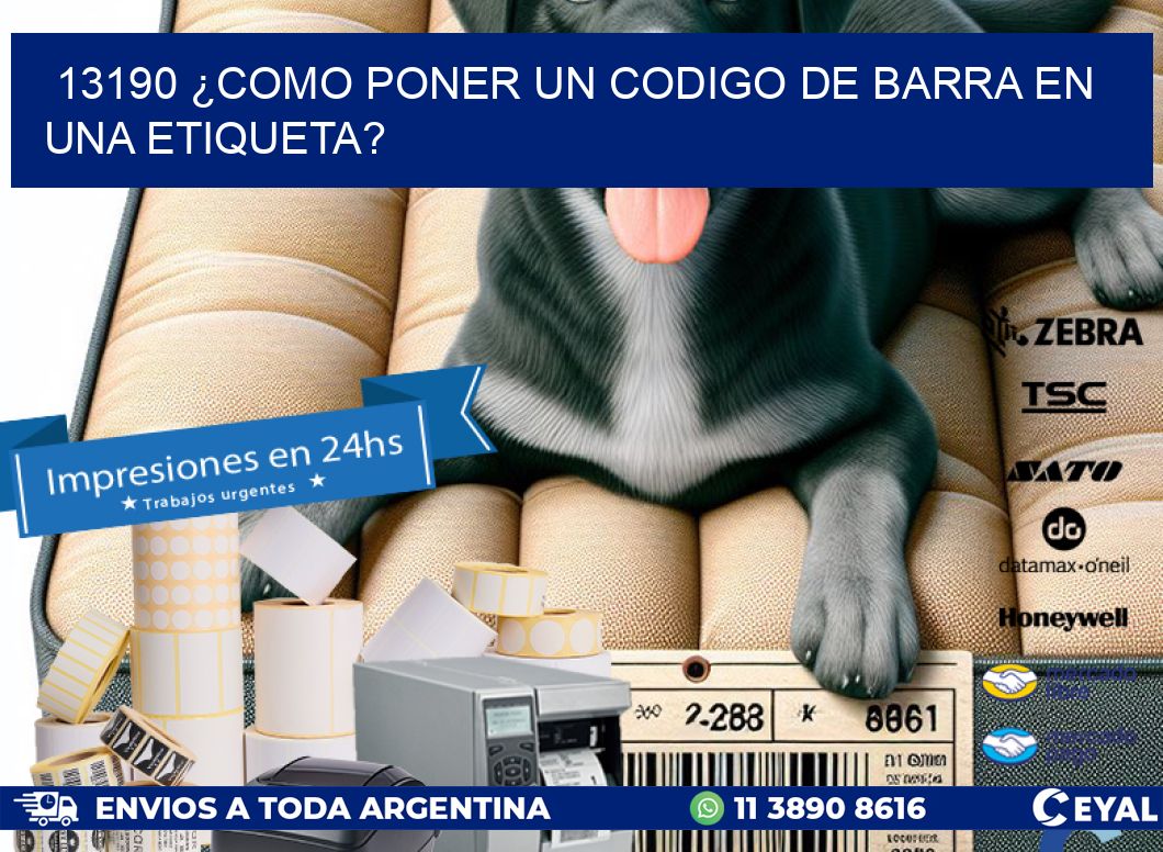 13190 ¿COMO PONER UN CODIGO DE BARRA EN UNA ETIQUETA?