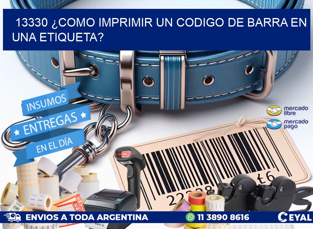 13330 ¿COMO IMPRIMIR UN CODIGO DE BARRA EN  UNA ETIQUETA?