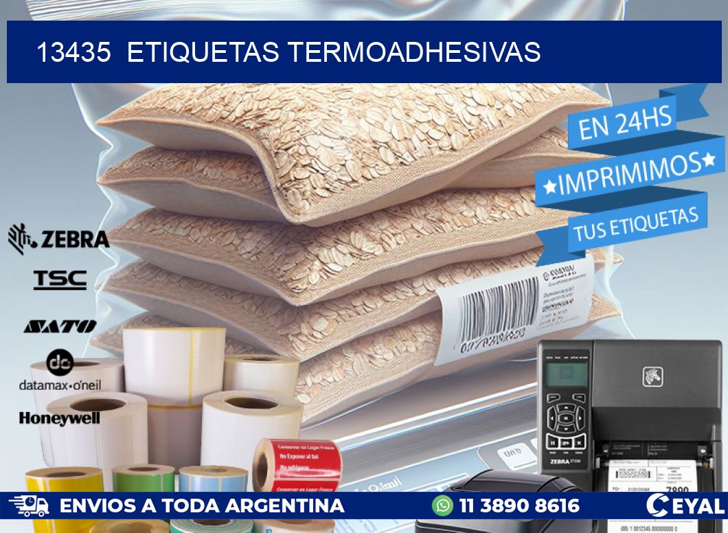 13435 ETIQUETAS TERMOADHESIVAS