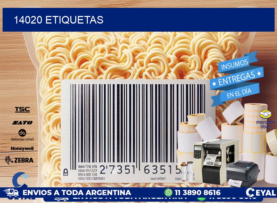 14020 ETIQUETAS