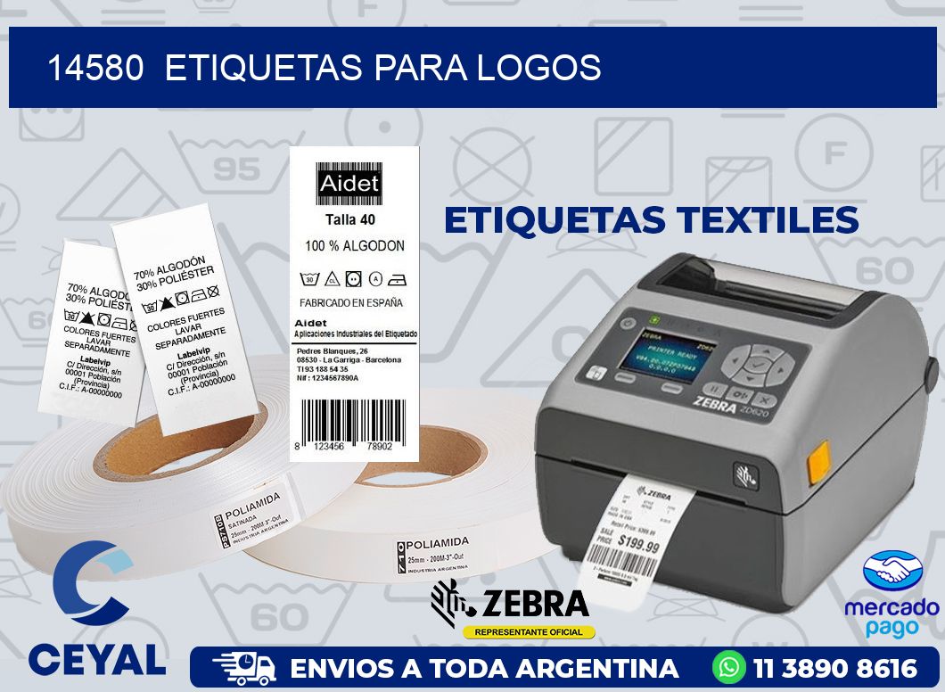 14580  ETIQUETAS PARA LOGOS