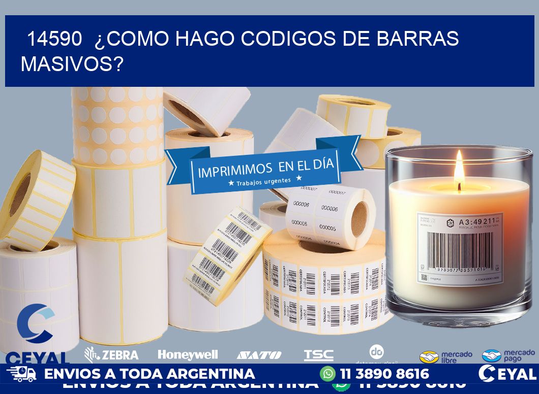 14590  ¿COMO HAGO CODIGOS DE BARRAS MASIVOS?