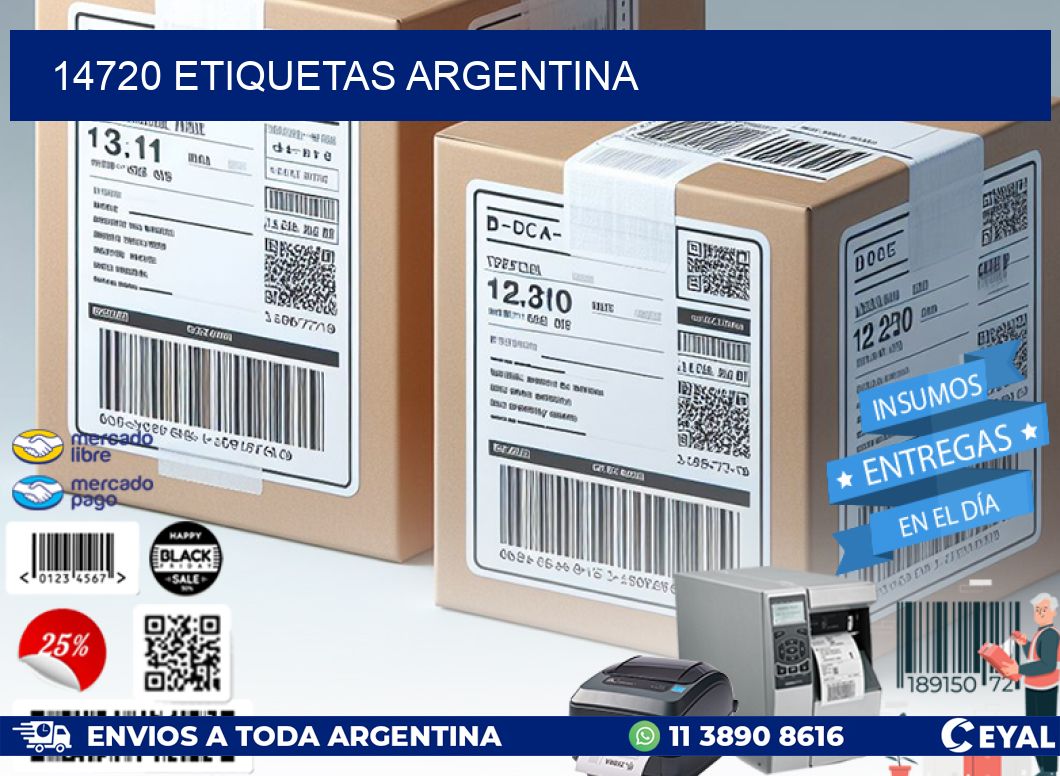 14720 ETIQUETAS ARGENTINA
