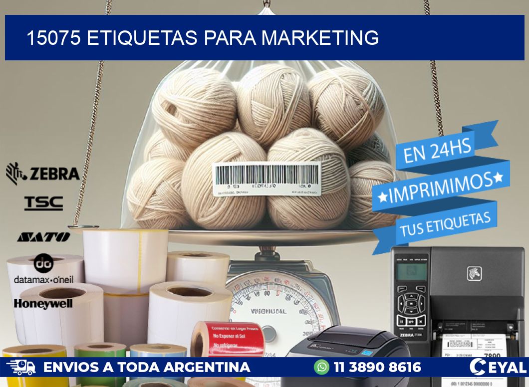 15075 ETIQUETAS PARA MARKETING