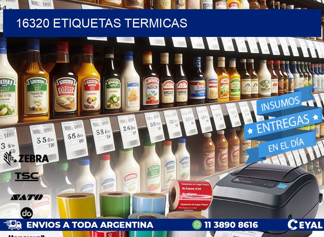 16320 ETIQUETAS TERMICAS