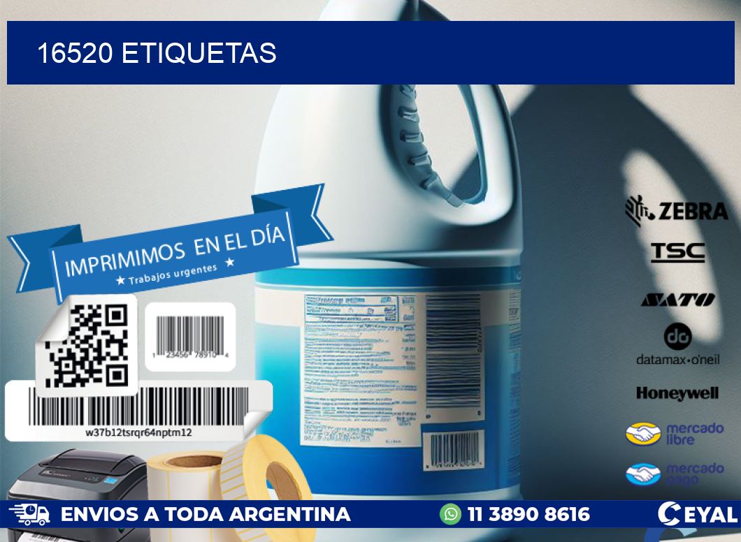 16520 ETIQUETAS