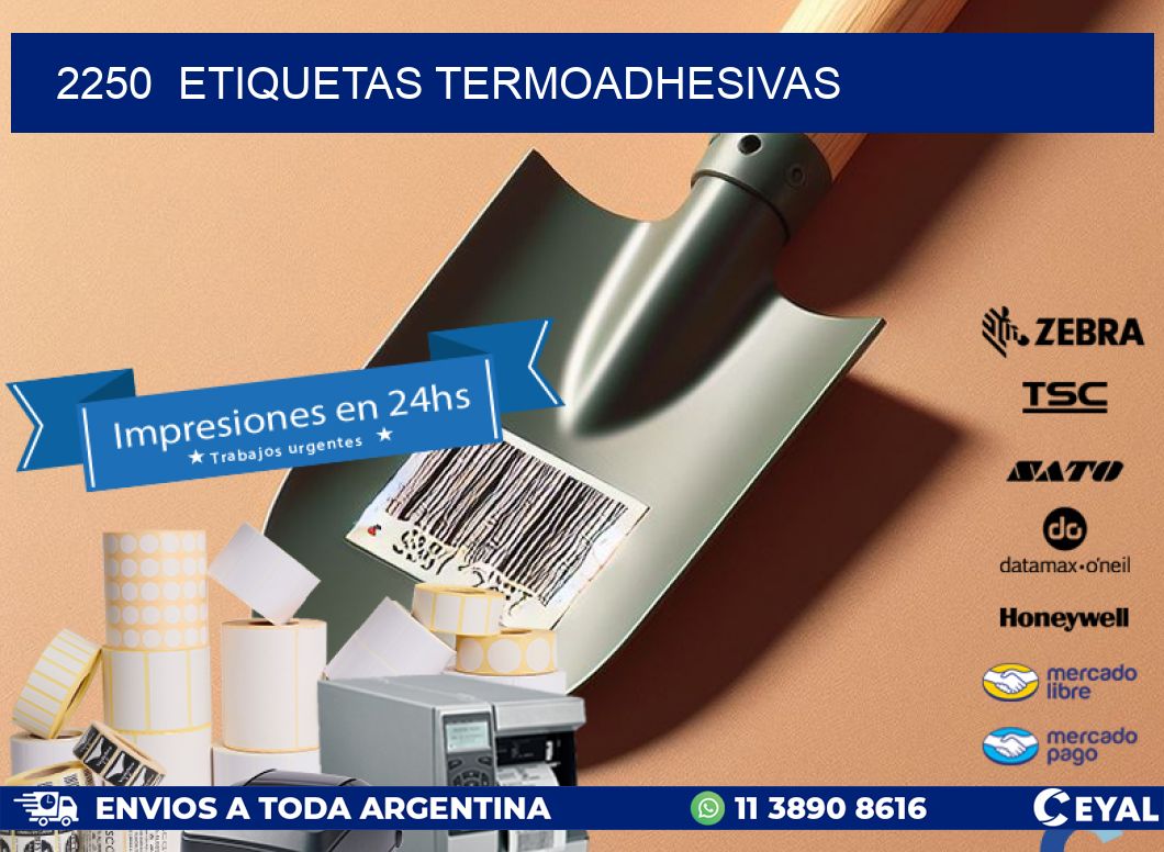 2250 ETIQUETAS TERMOADHESIVAS