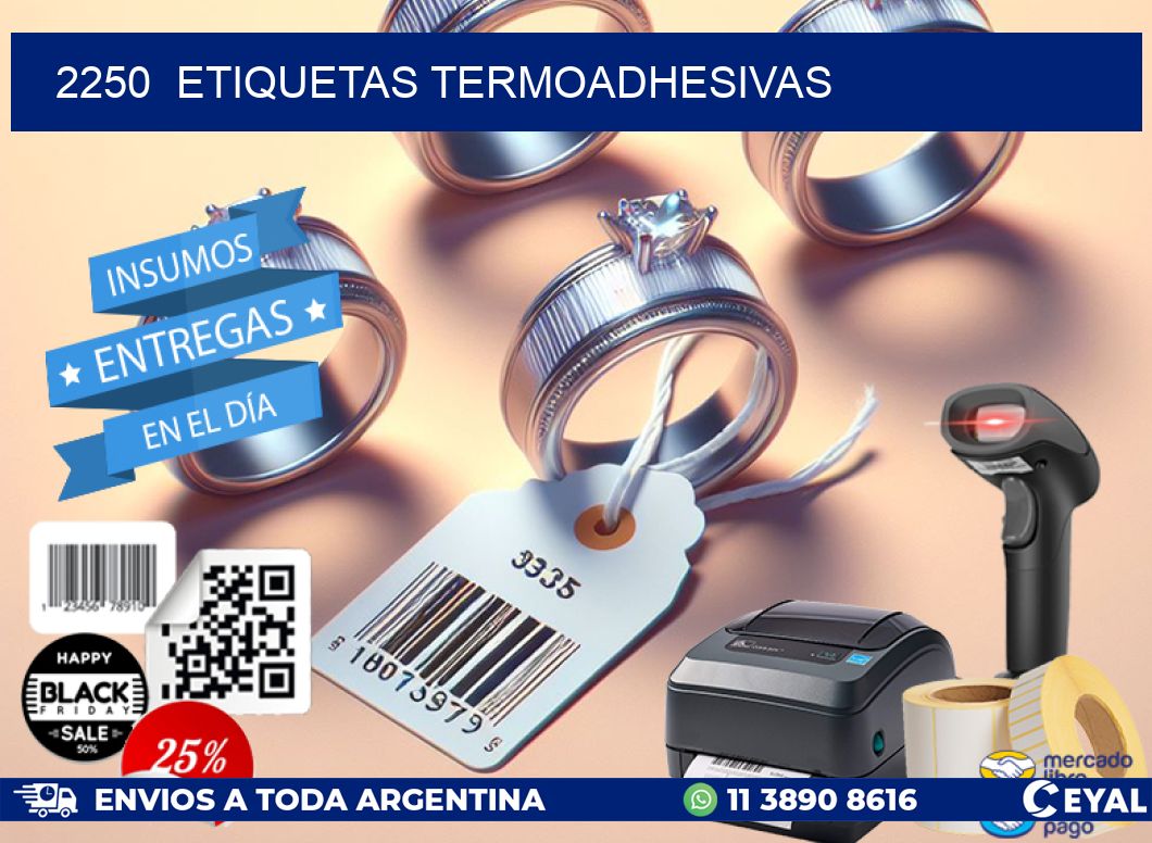 2250 ETIQUETAS TERMOADHESIVAS