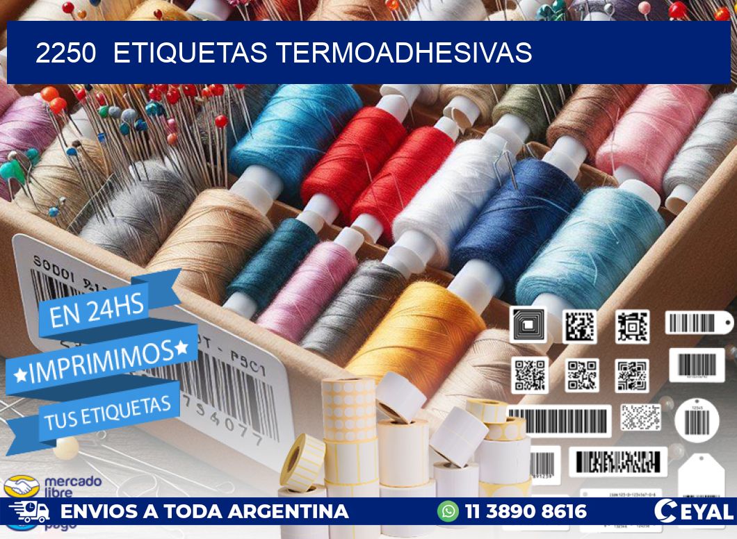 2250 ETIQUETAS TERMOADHESIVAS