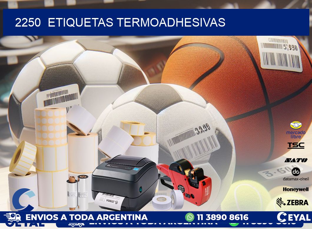 2250 ETIQUETAS TERMOADHESIVAS