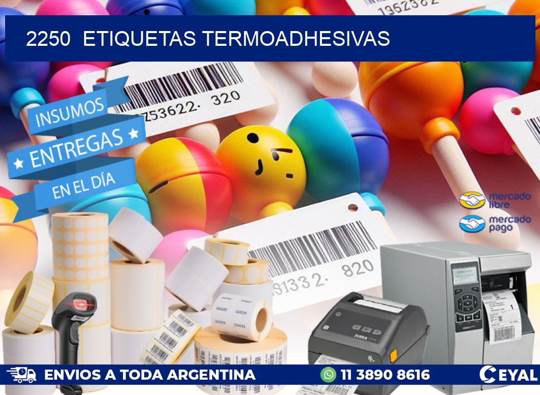 2250 ETIQUETAS TERMOADHESIVAS