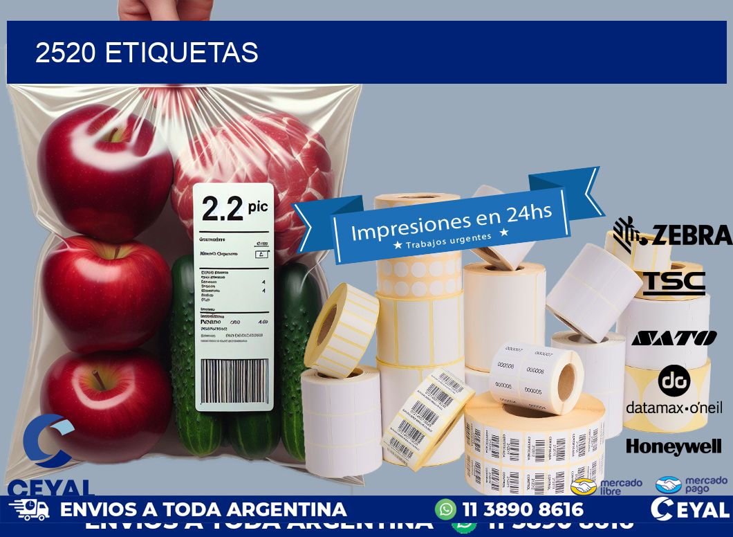 2520 ETIQUETAS