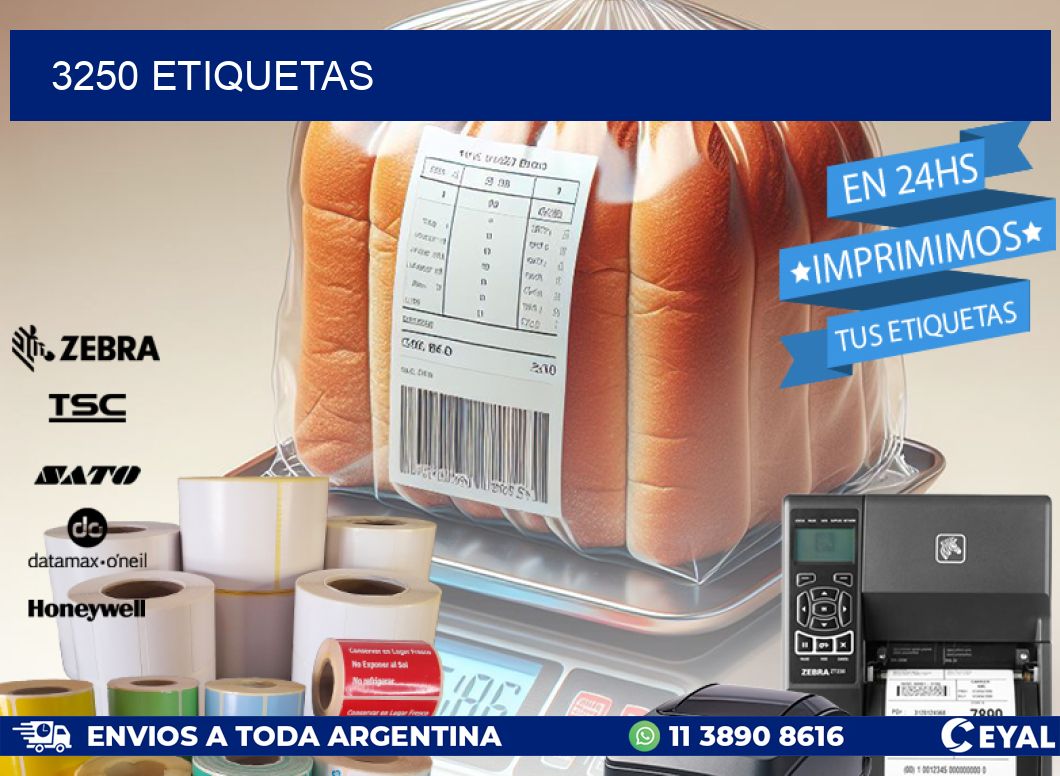 3250 ETIQUETAS