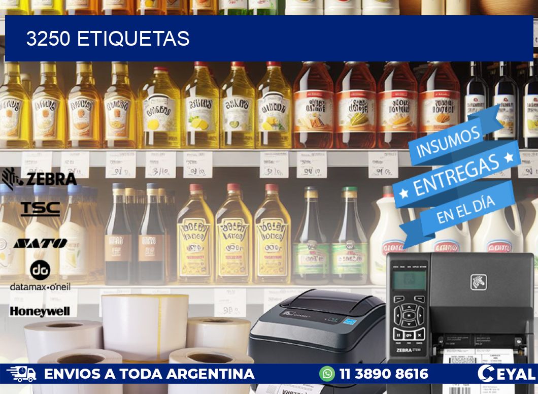 3250 ETIQUETAS