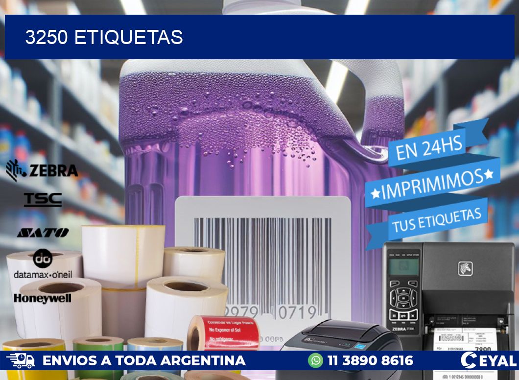 3250 ETIQUETAS