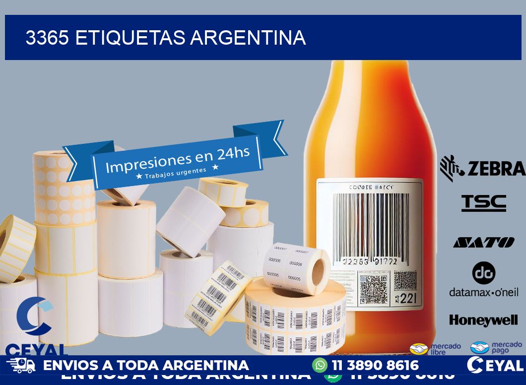 3365 ETIQUETAS ARGENTINA