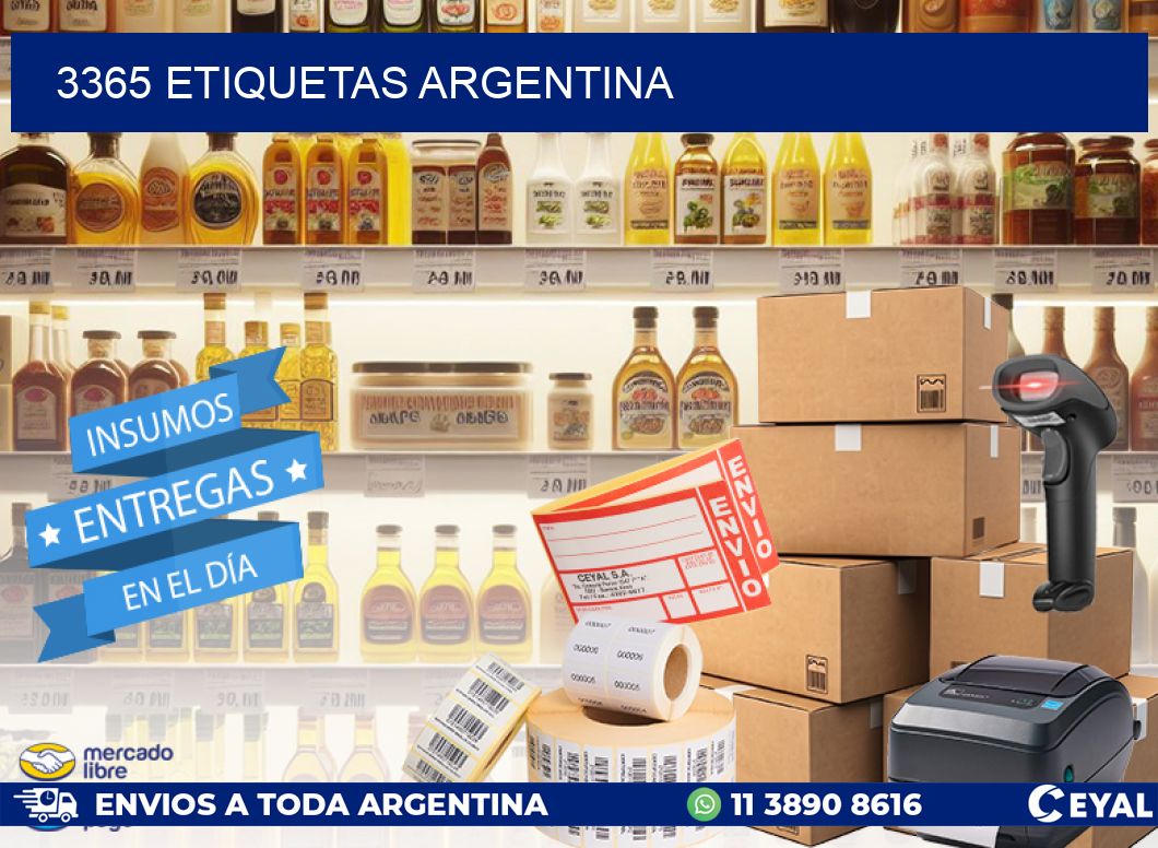 3365 ETIQUETAS ARGENTINA