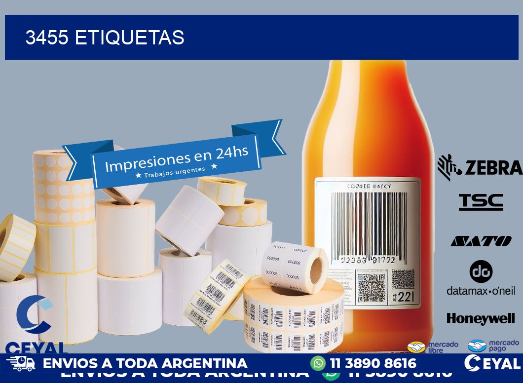 3455 ETIQUETAS