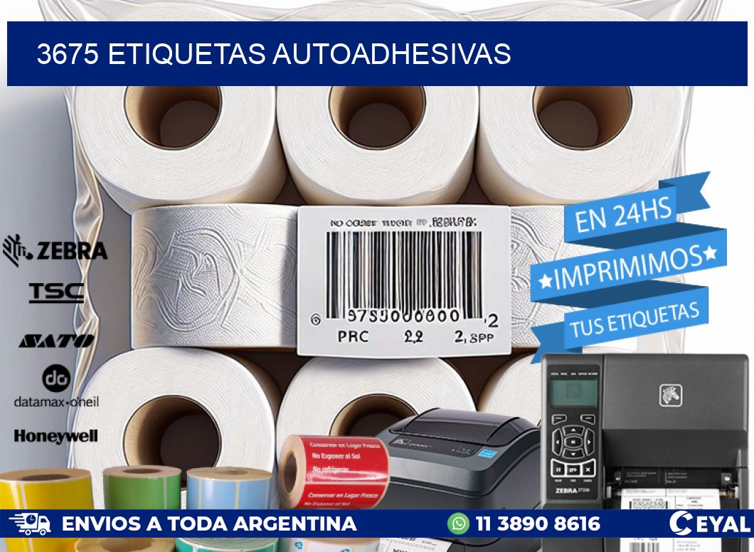 3675 ETIQUETAS AUTOADHESIVAS