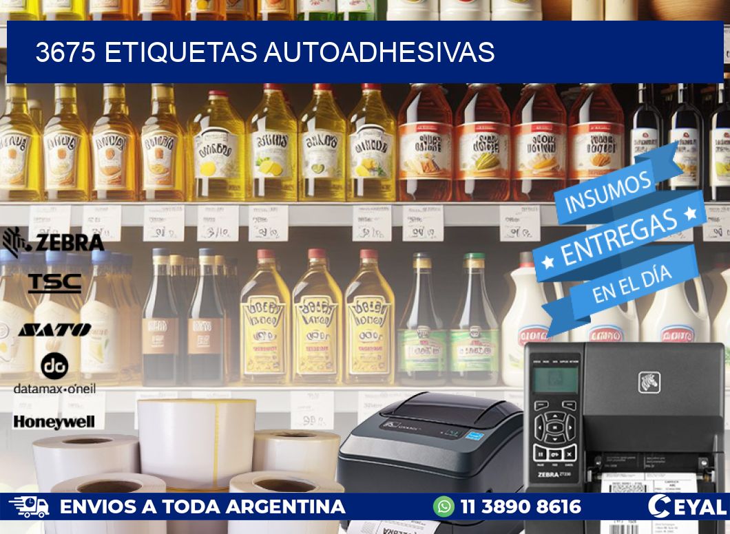 3675 ETIQUETAS AUTOADHESIVAS