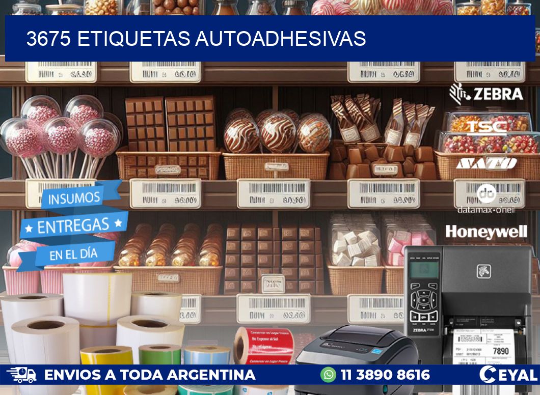 3675 ETIQUETAS AUTOADHESIVAS