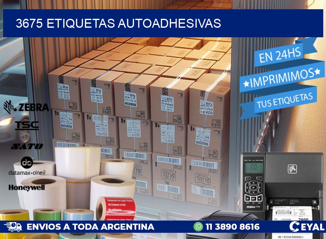 3675 ETIQUETAS AUTOADHESIVAS