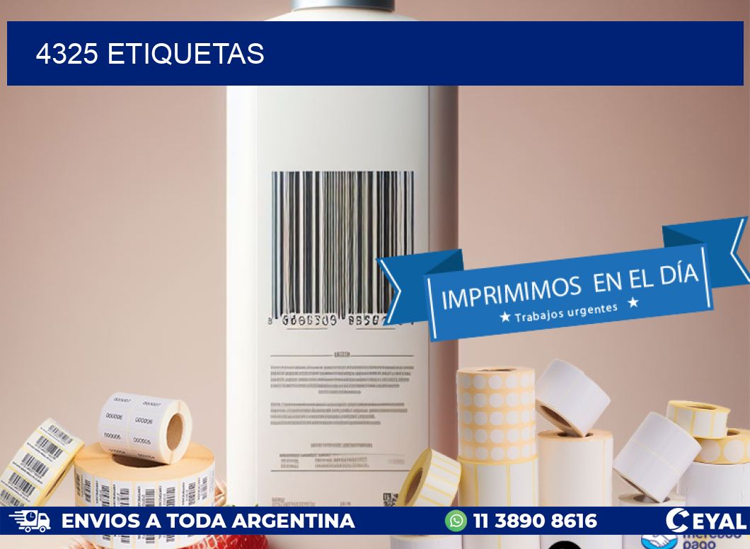 4325 ETIQUETAS