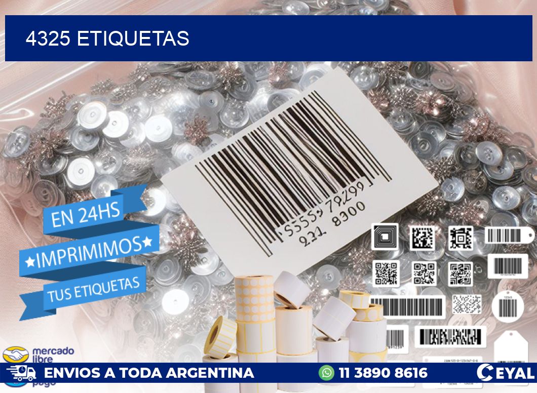 4325 ETIQUETAS