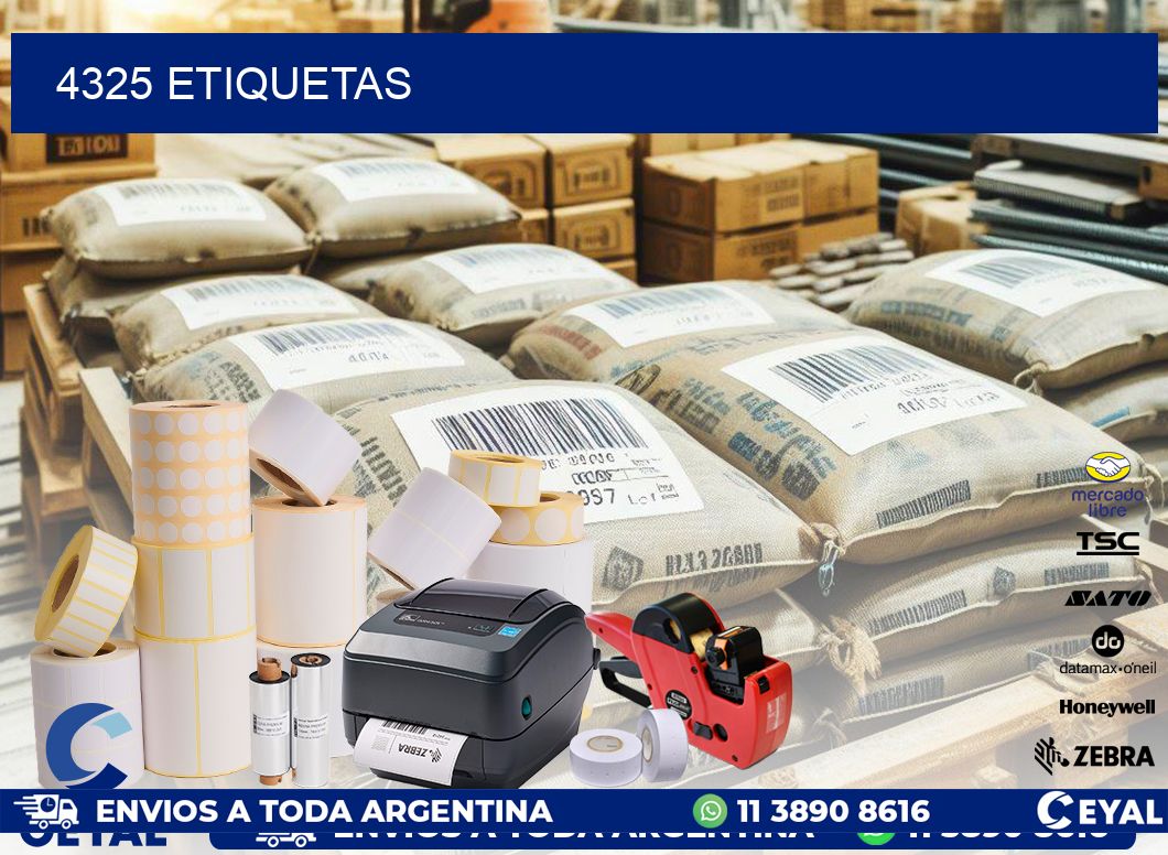 4325 ETIQUETAS