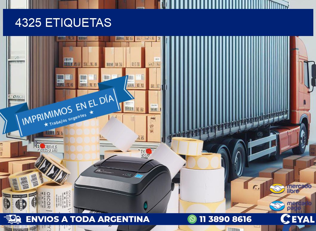 4325 ETIQUETAS