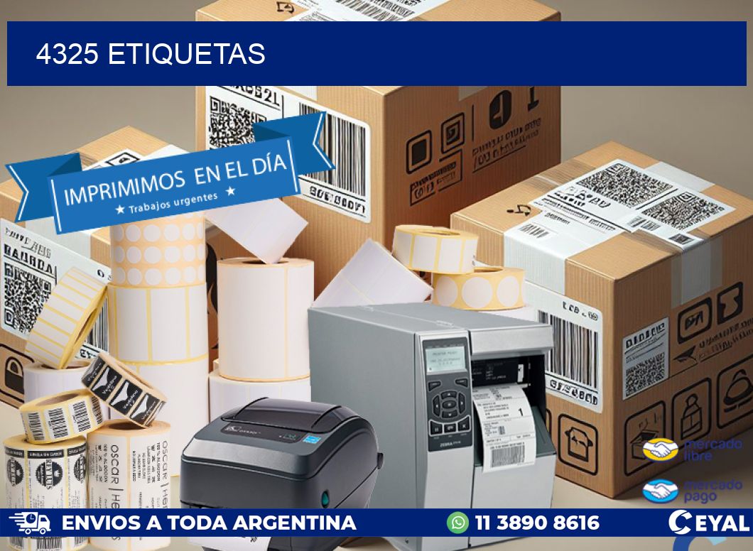 4325 ETIQUETAS