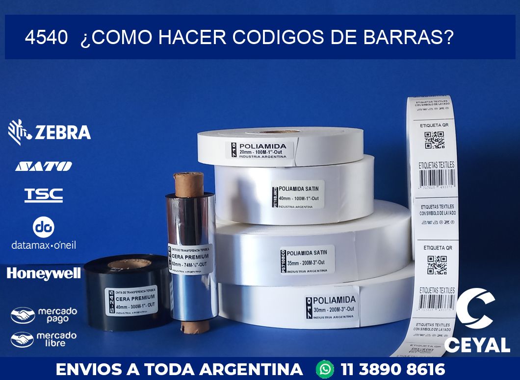 4540  ¿COMO HACER CODIGOS DE BARRAS?