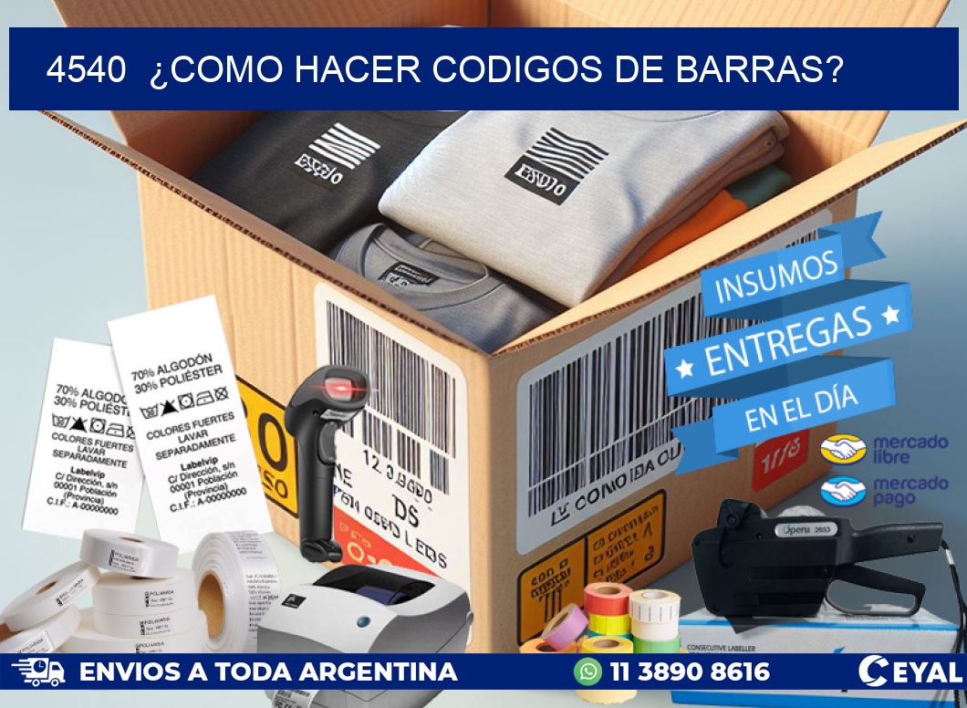 4540  ¿COMO HACER CODIGOS DE BARRAS?