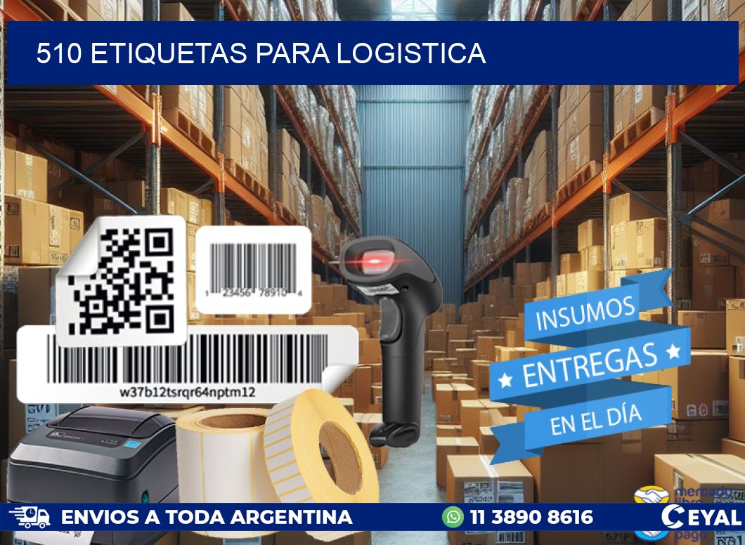 510 ETIQUETAS PARA LOGISTICA