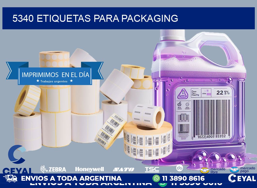 5340 ETIQUETAS PARA PACKAGING