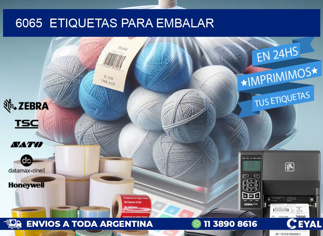 6065 ETIQUETAS PARA EMBALAR
