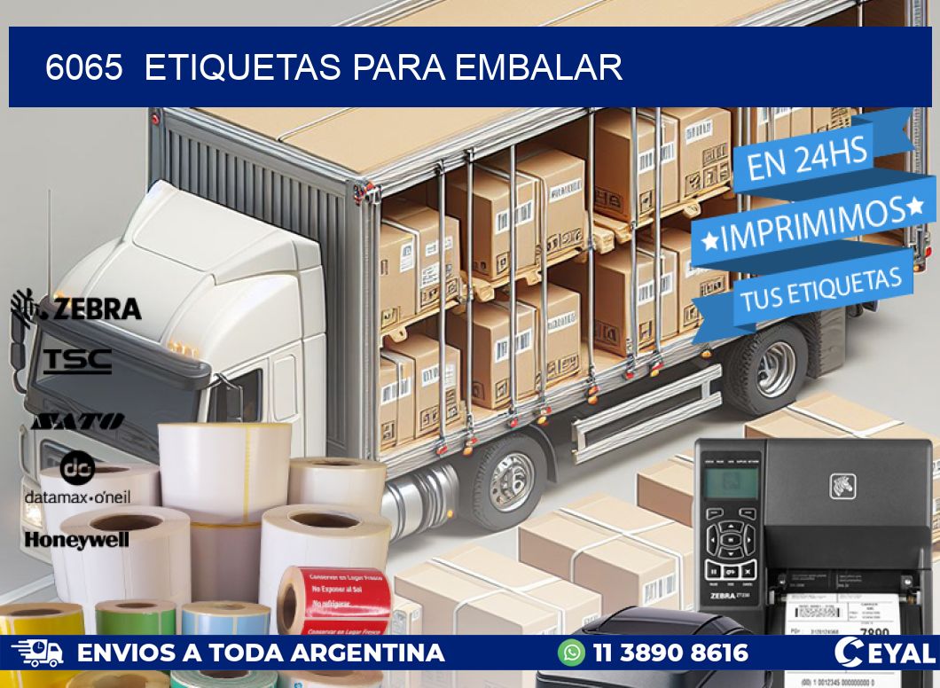 6065  ETIQUETAS PARA EMBALAR