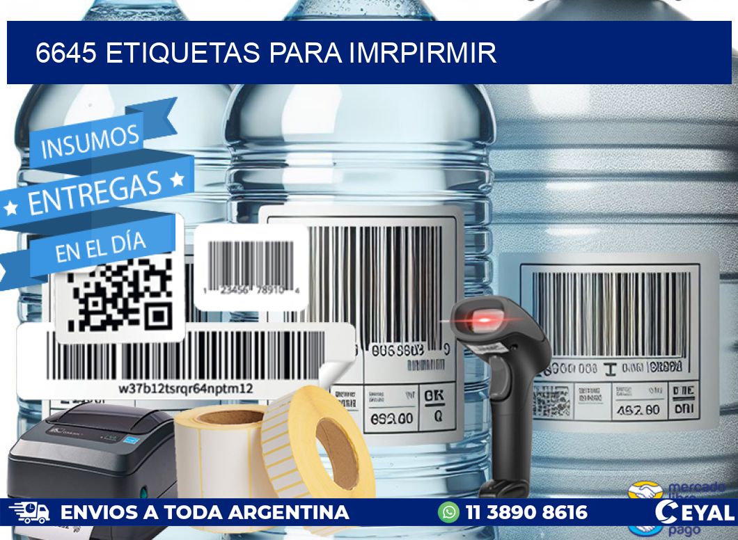 6645 ETIQUETAS PARA IMRPIRMIR