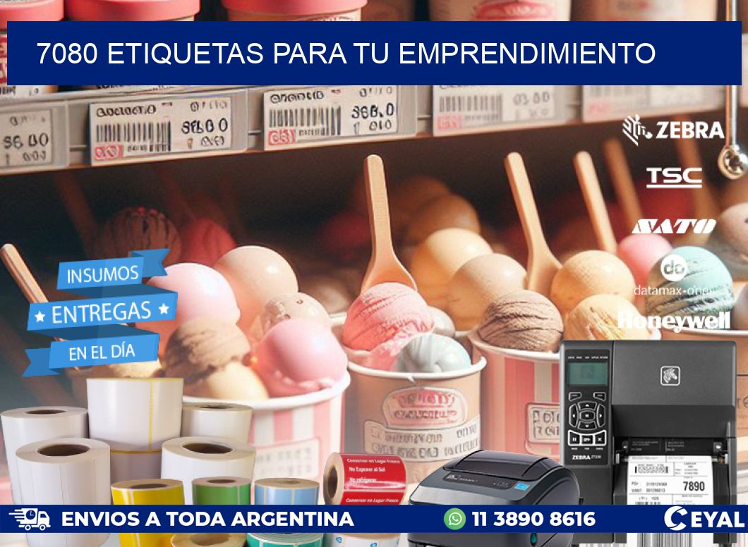 7080 ETIQUETAS PARA TU EMPRENDIMIENTO