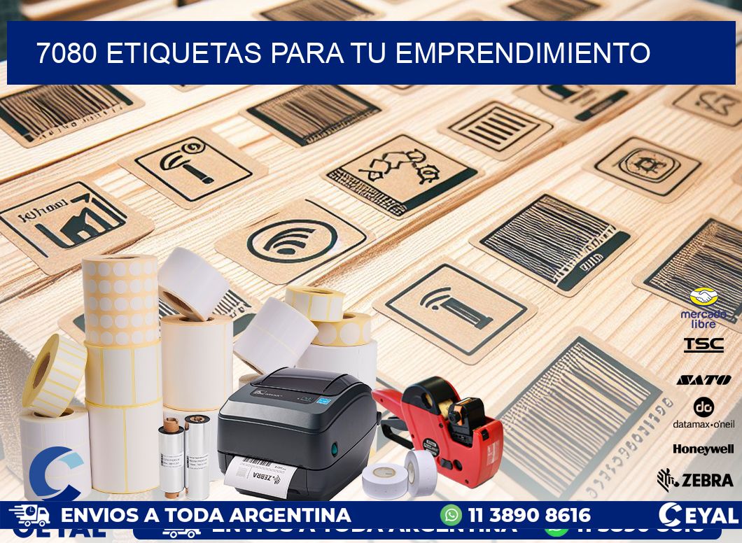 7080 ETIQUETAS PARA TU EMPRENDIMIENTO