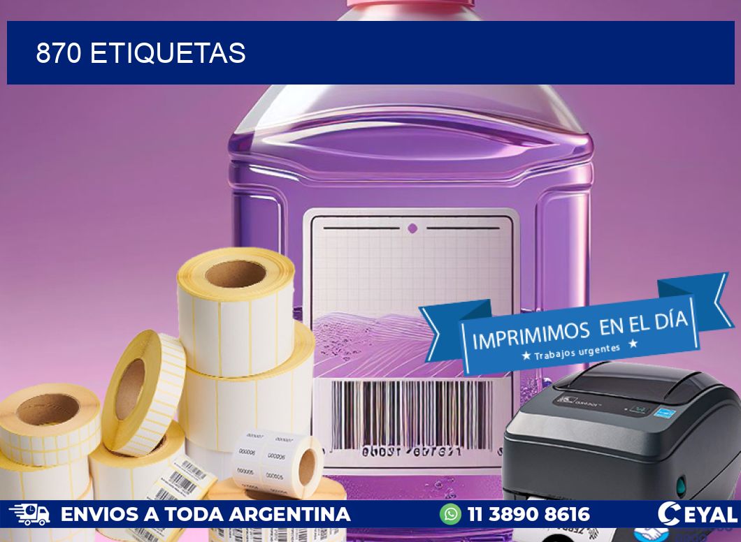 870 ETIQUETAS