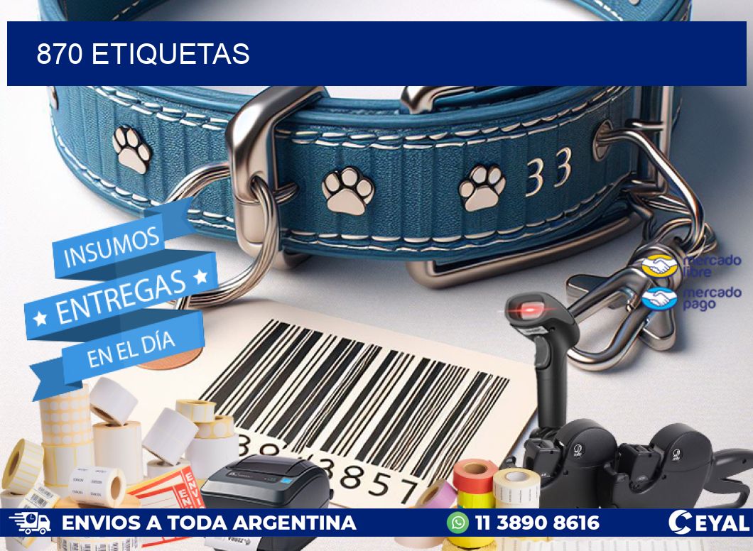 870 ETIQUETAS